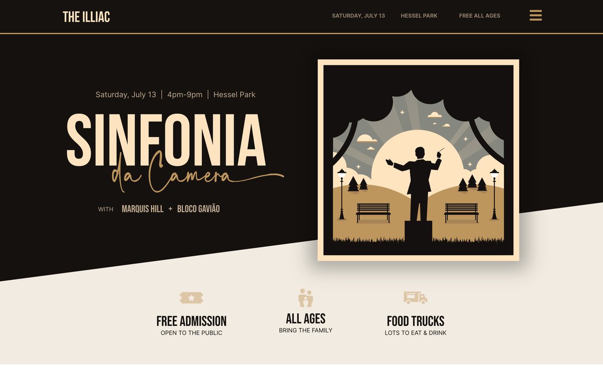 The Illiac website homepage