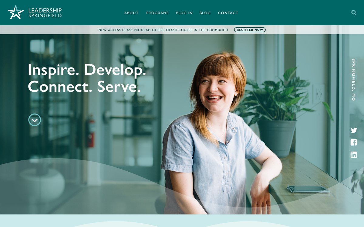 Leadership Springfield website homepage