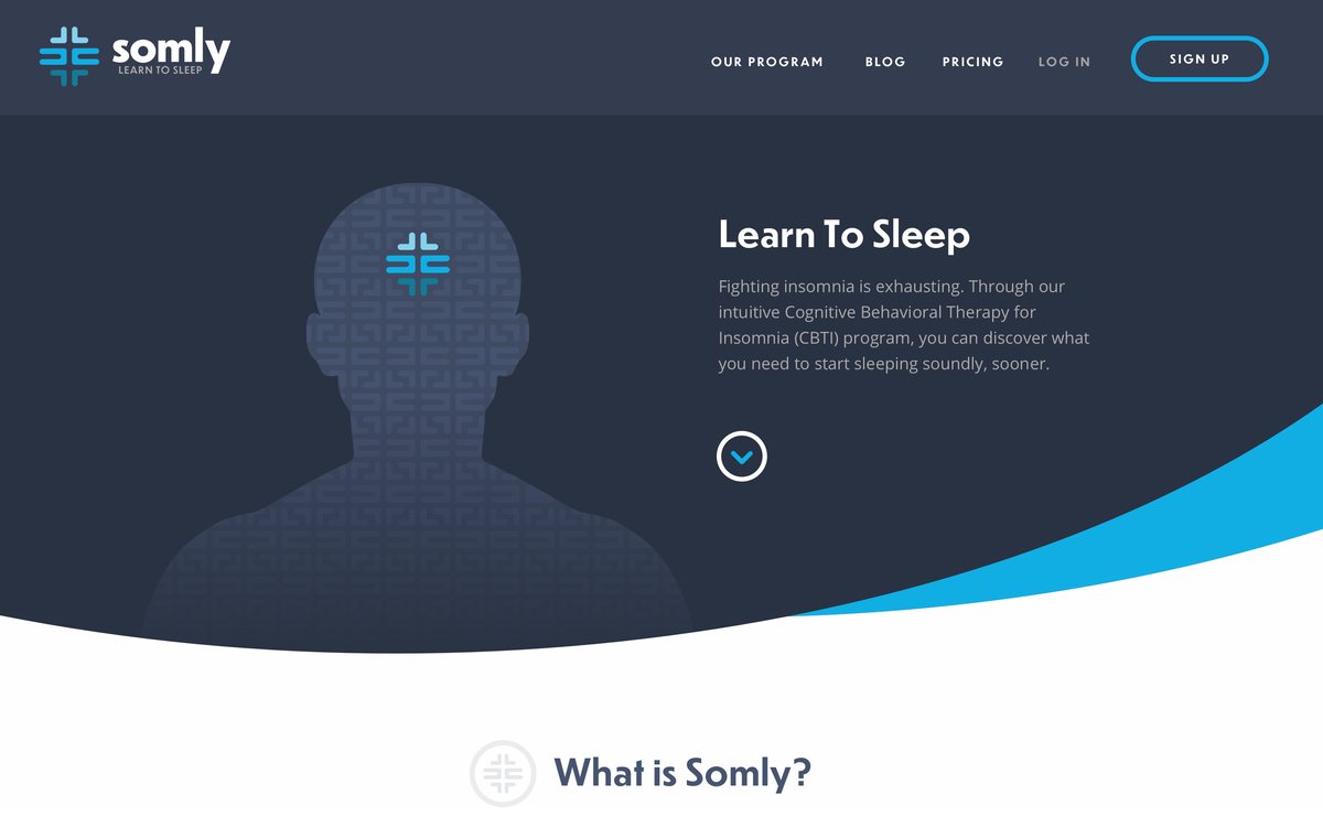 Somly website homepage